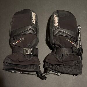 Boys Mittens ski snow black Swany brand